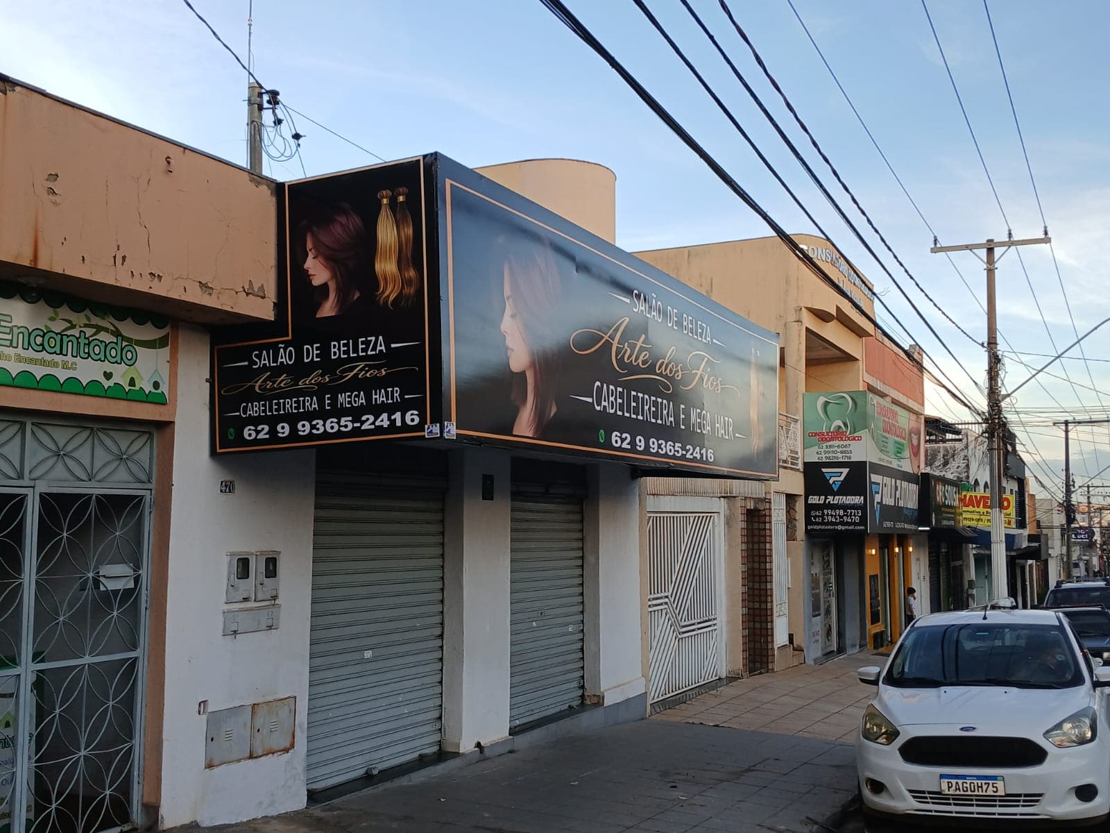 Fachada em Lona Salão de Beleza - Foco Brasil Toldos Anápolis